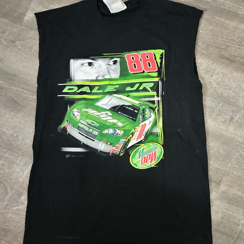 Men's Black Dale Jr Graphic Tank Top